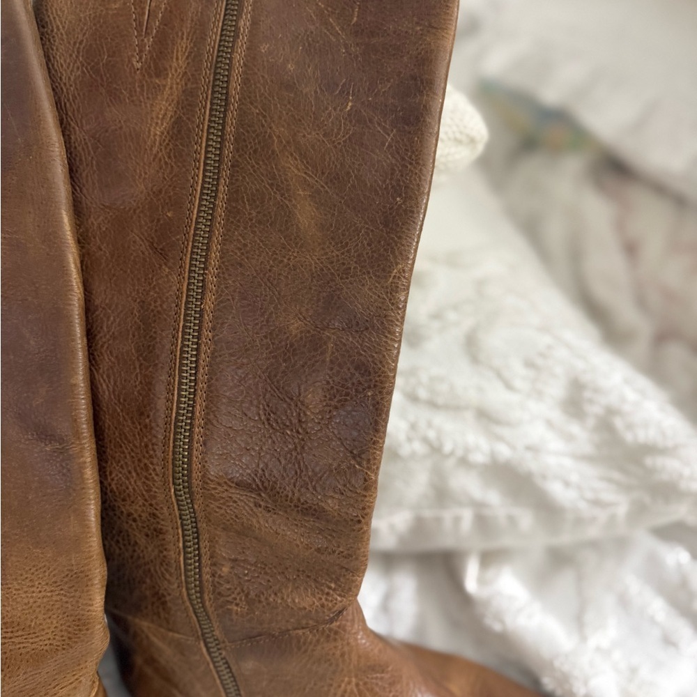 Patricia Nash Brown Leather Knee-High Boots - Picture 7 of 12